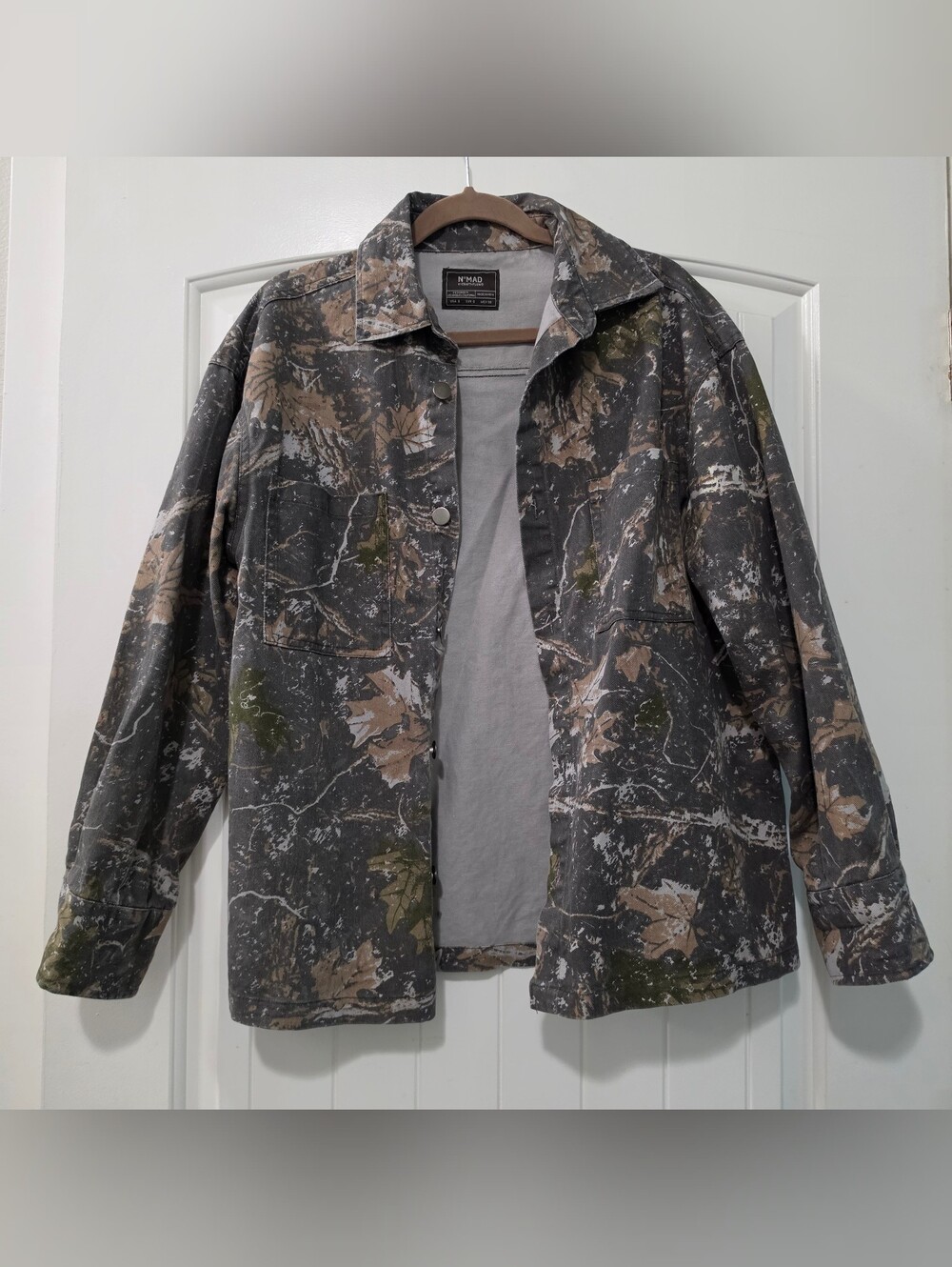 NOMAD by Craft + Flow Real Tree Camo Canvas Shirt Jacket